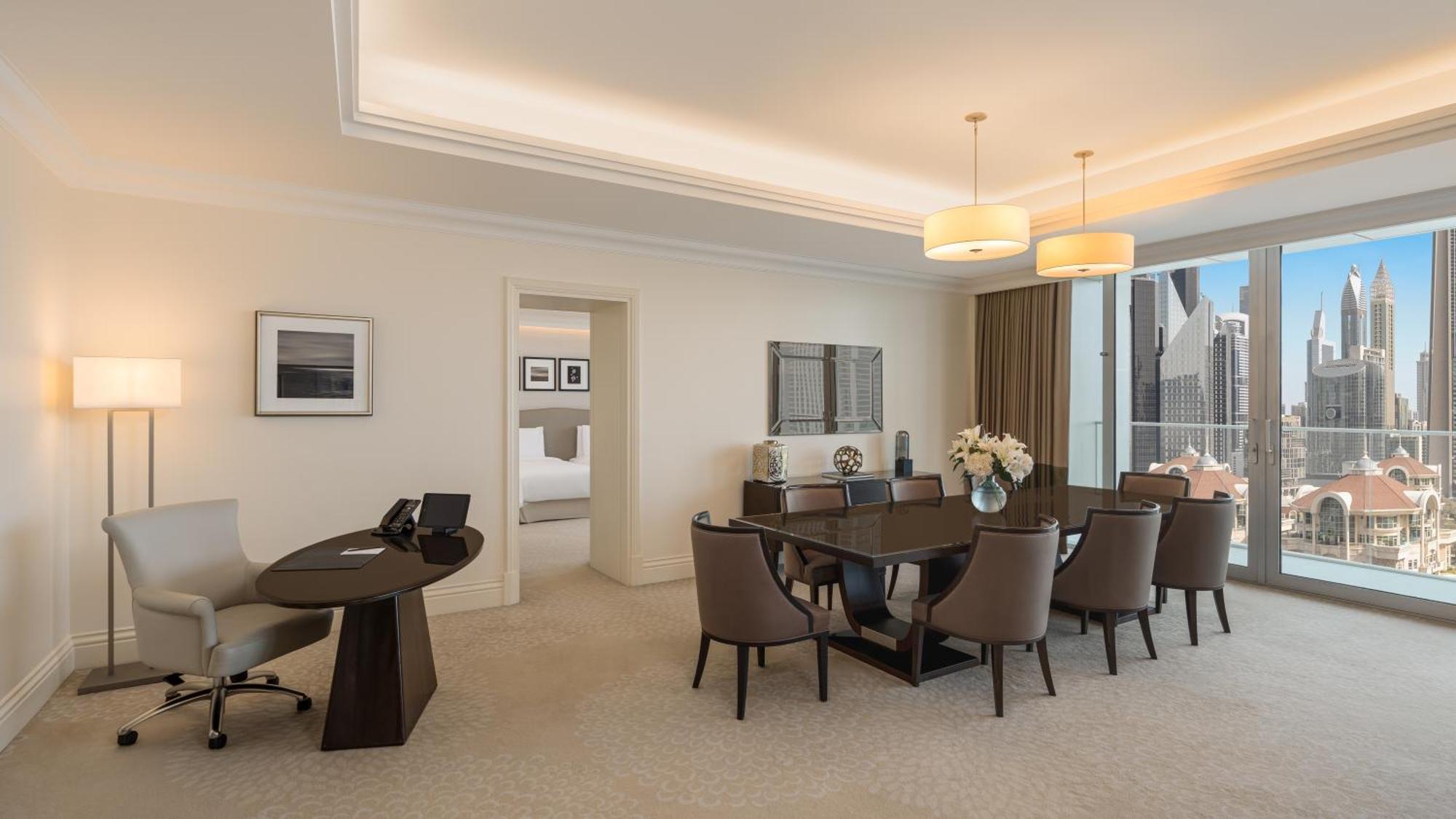 Kempinski The Boulevard Dubai Ngoại thất bức ảnh A typical dining room